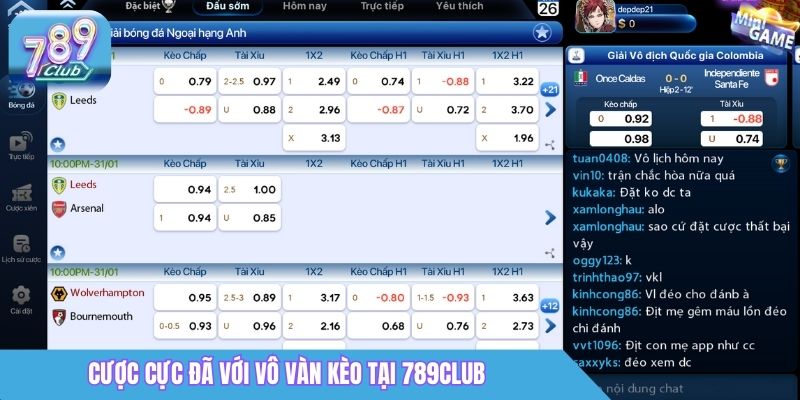 Trang chủ 23 Cược cực đã với vô vàn kèo tại 789Club