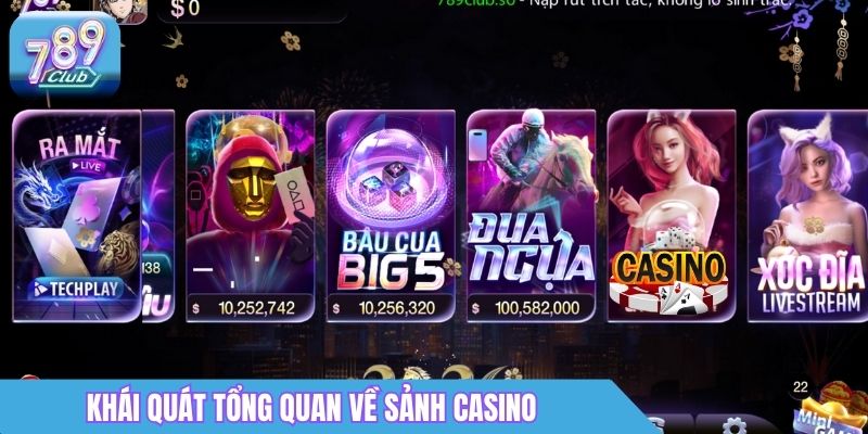 Khái quát tổng quan về sảnh Casino