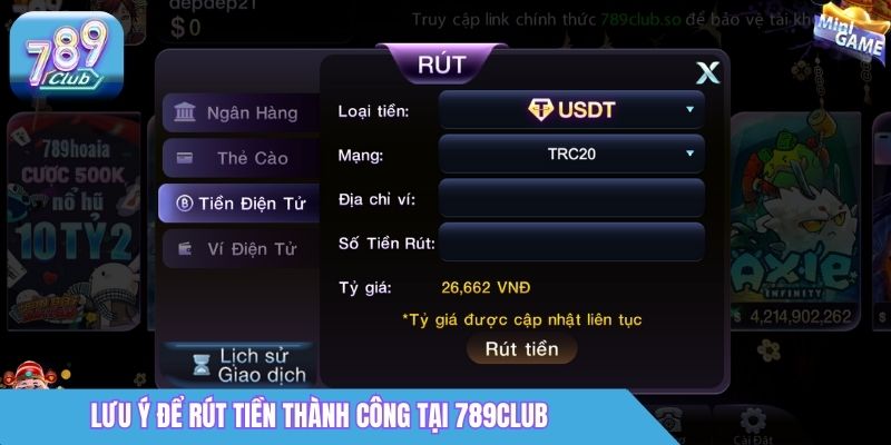 Trang chủ 30 Lưu ý để rút tiền thành công tại 789Club