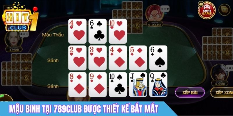 Game Bài Online 789Club - Nhịp Độ Nhanh, Thưởng Minh Bạch 4 Mậu Binh tại 789Club được thiết kế bắt mắt