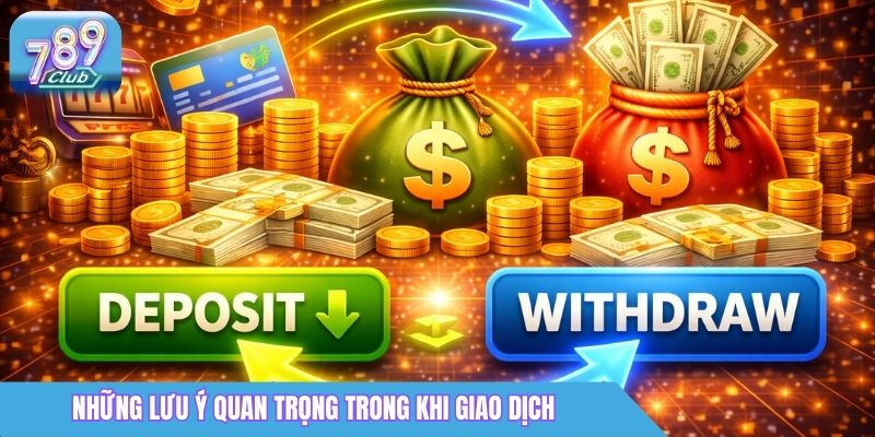 Hướng Dẫn Nạp Tiền 789Club An Toàn Và Nhanh Chóng Nhất 4 Những lưu ý quan trọng trong khi giao dịch