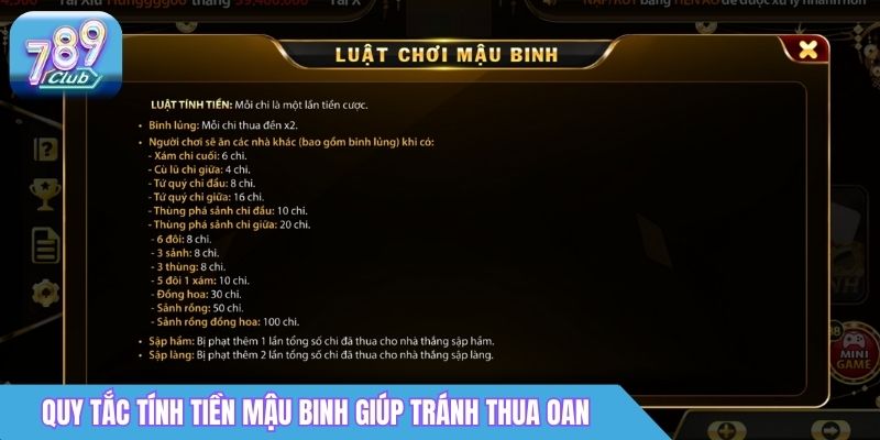Mậu Binh 789club Online - Game Bài Chiến Thuật Được Ưa Chuộng 2026 3 Quy tắc tính tiền Mậu Binh giúp tránh thua oan