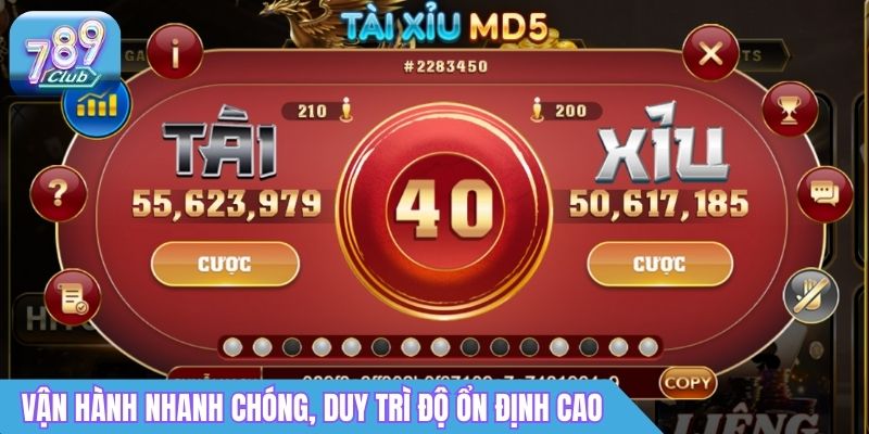 Tài Xỉu Trực Tuyến Mới Nhất 2026 Với Tỷ Lệ Thắng Cực Cao 2 Tài xỉu 789Club - Vận hành nhanh chóng, duy trì độ ổn định cao