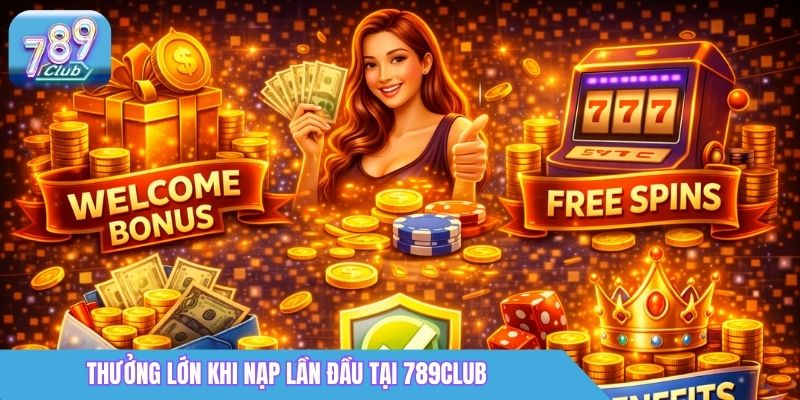 Trang chủ 18 Thưởng lớn khi nạp lần đầu tại 789Club